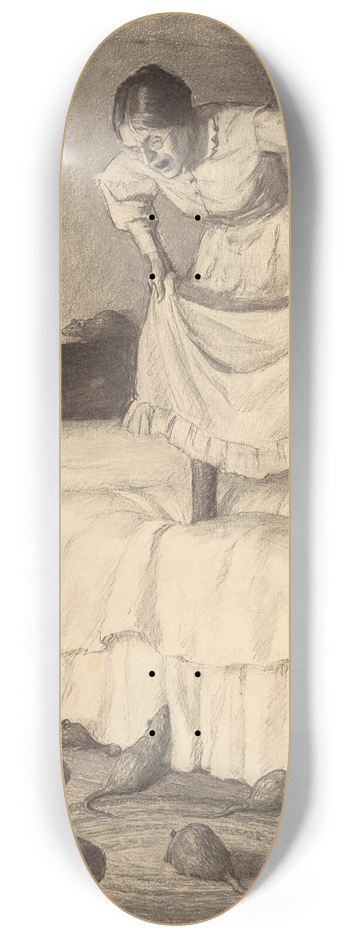 Worth Brehm - Aunt Sally and the Rats 8.25 inch art skate deck