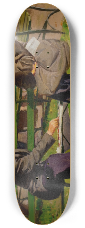 Worth Brehm - Checkers in the Park 8.25 inch art skate deck