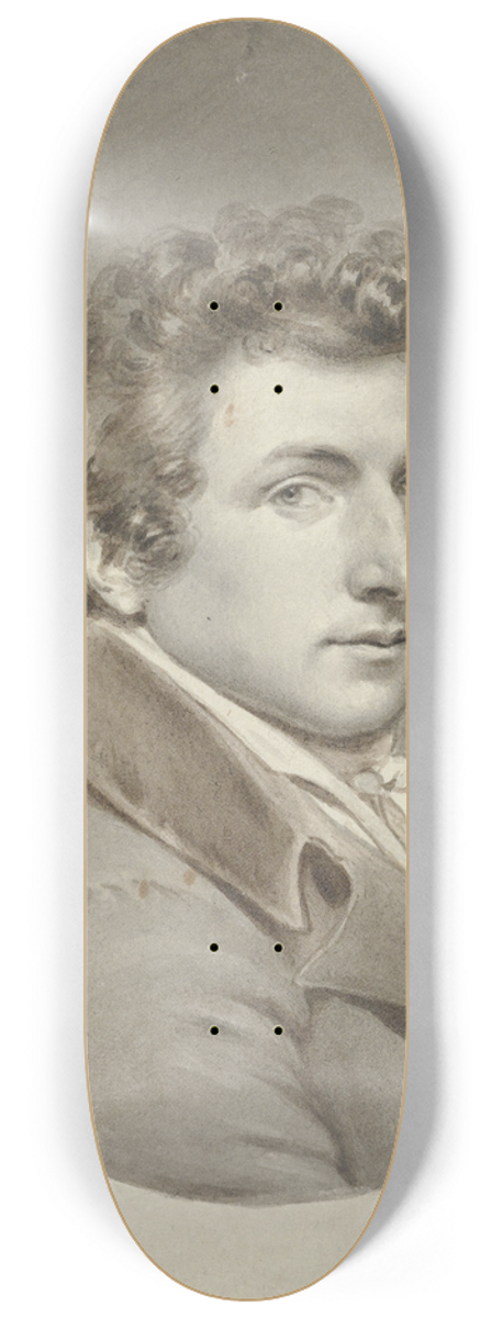 Woutherus Mol - Zelfportret van Woutherus Mol 8.25 inch art skate deck