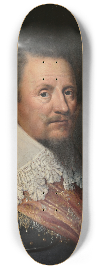 Wybrand de Geest - Portrait of Ernst Casimir I (1573-1632), Count of Nassau-Dietz 8.25 inch art skate deck