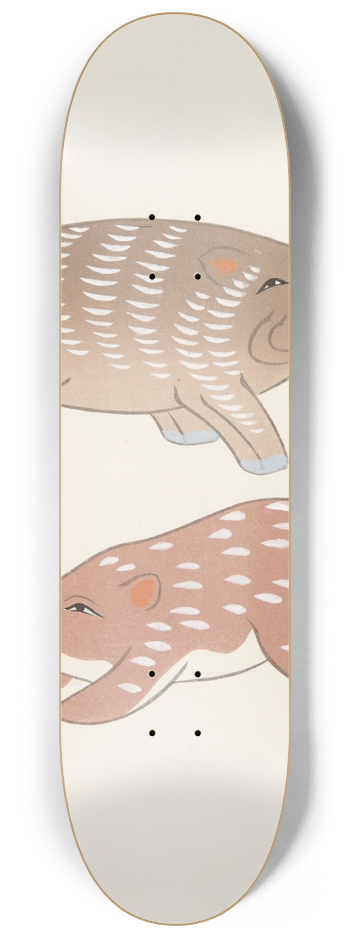 Yamashita Hakuba - Japanese Folk Toys (Kydo gangu sh ; haru) Pl.14 8.25 inch art skate deck