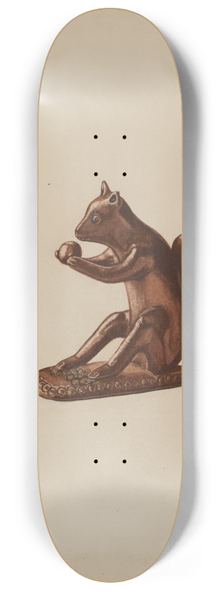 Yolande Delasser - Squirrel Statuette 8.25 inch art skate deck