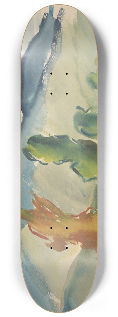 Zolo Palugyay - Landscape below the Mountains 8.25 inch art skate deck