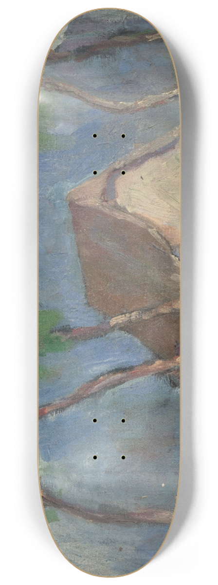 Zolo Palugyay - Landscape with Birches 8.25 inch art skate deck