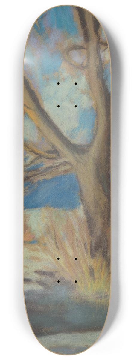 Zolo Palugyay - Study of a Bare Tree in the Winter 8.25 inch art skate deck