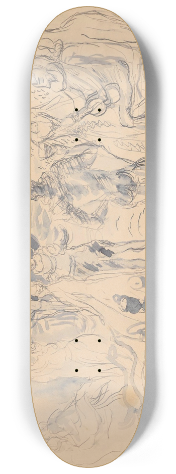 Zygmunt Waliszewski - Playing in a park 8.25 inch art skate deck