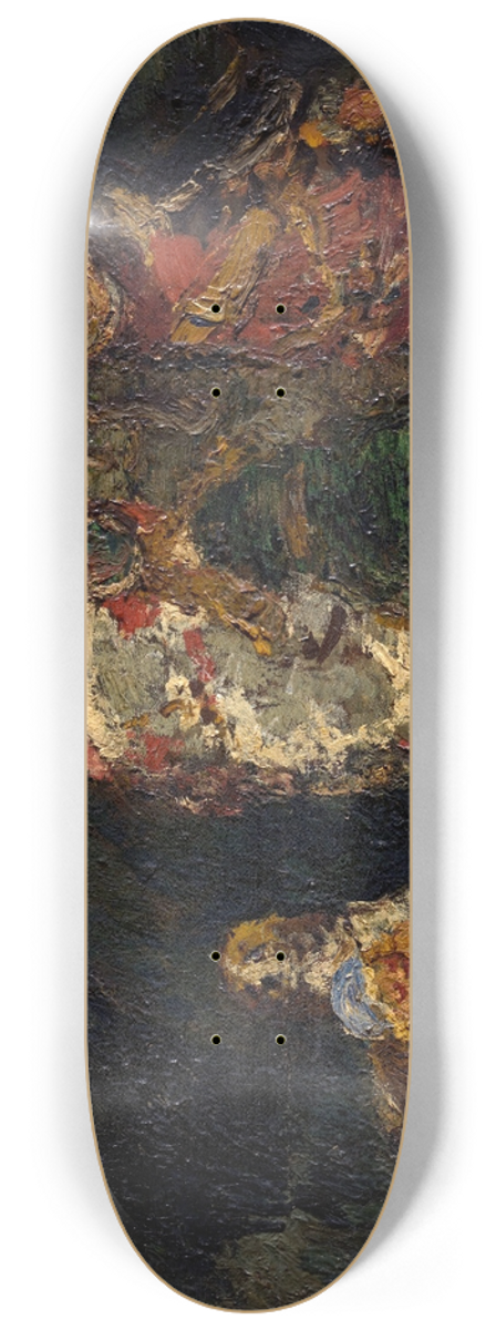 Adolphe Monticelli - Figures in a Park 8.25 inch art skate deck