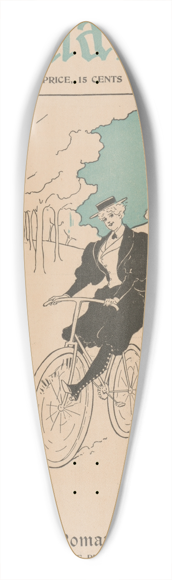 Abby E. Underwood - Romance for June. Railroad edition 39.3 inch art pintail longboard deck