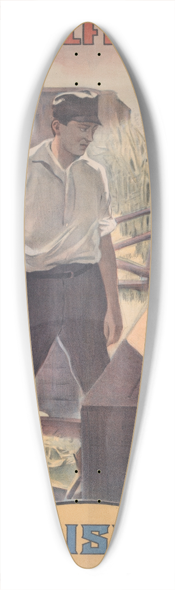 A.B.C. Co. - An Unselfish love. 39.3 inch art pintail longboard deck