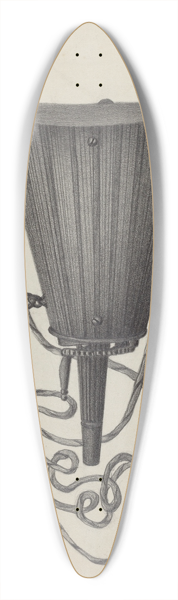Aaron Fastovsky - Powder Flask 39.3 inch art pintail longboard deck