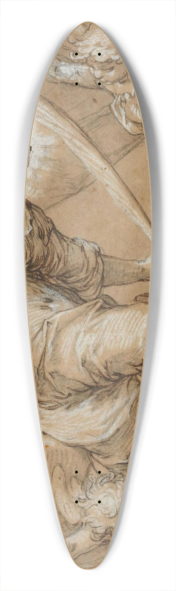 Abraham Bloemaert - Sainte Catherine 39.3 inch art pintail longboard deck