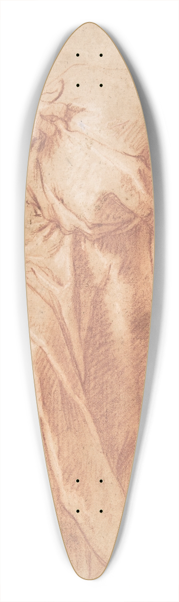 Abraham Bloemaert - Study of a Headless Draped Figure with Arms Crossed 39.3 inch art pintail longboard deck