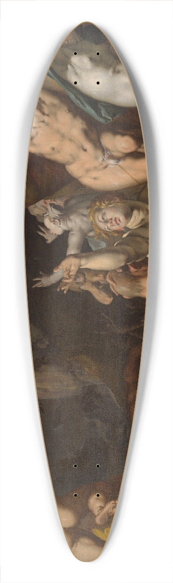 Abraham Bloemaert - TheDeluge 39.3 inch art pintail longboard deck