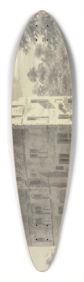 Abraham de Haen the Younger - Veenhuis 39.3 inch art pintail longboard deck