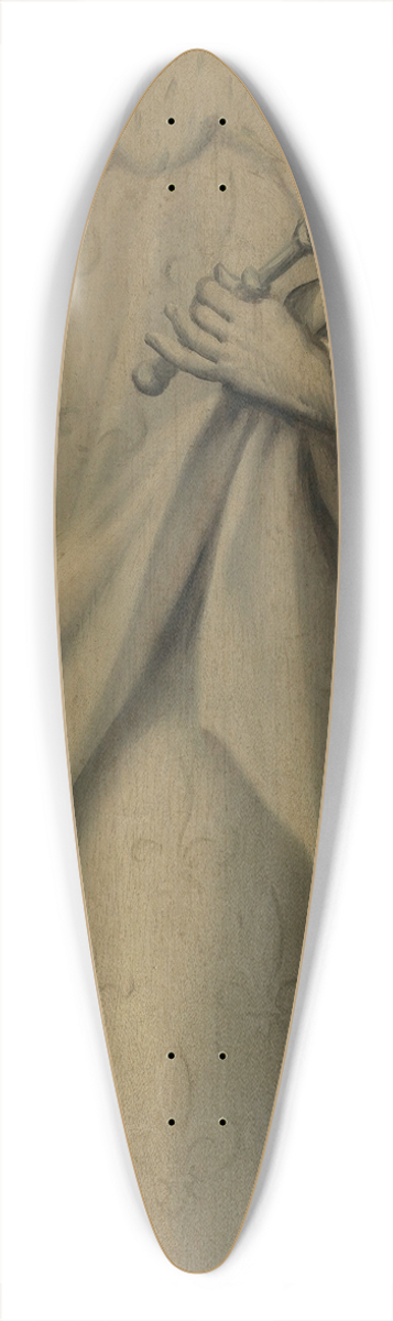 Abraham de Rijcke - Saint Louis IX, King of France 39.3 inch art pintail longboard deck