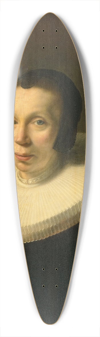 Abraham de Vries - Portrait of a Woman 39.3 inch art pintail longboard deck