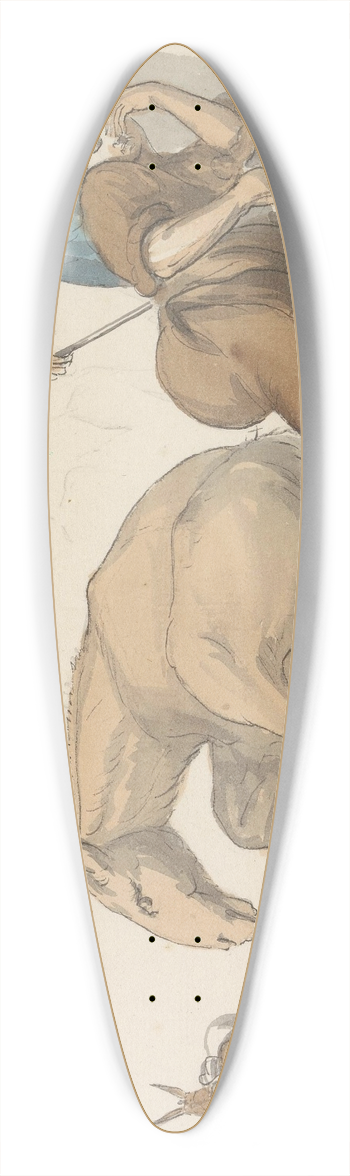 Abraham-Louis-Rodolphe Ducros - Klederdrachten van eiland Gozo 39.3 inch art pintail longboard deck
