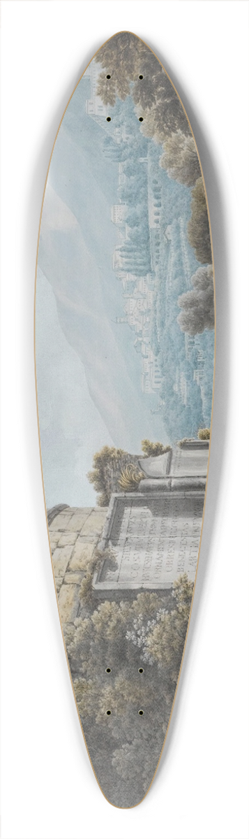 Abraham-Louis-Rodolphe Ducros - The Tomb Of Plautius Lucanus Near The Ponte Lucano 39.3 inch art pintail longboard deck