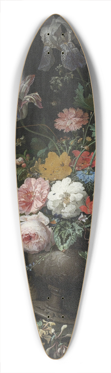 Abraham Mignon - The Overturned Bouquet 39.3 inch art pintail longboard deck