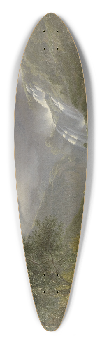 Abraham Teerlink - The Cascades at Tivoli, with a Storm Approaching 39.3 inch art pintail longboard deck