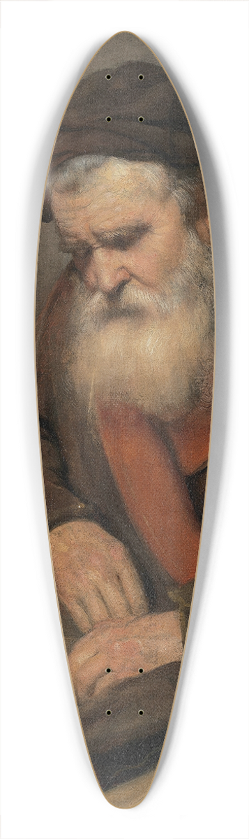 Abraham Van Dijck - Old Man Asleep 39.3 inch art pintail longboard deck