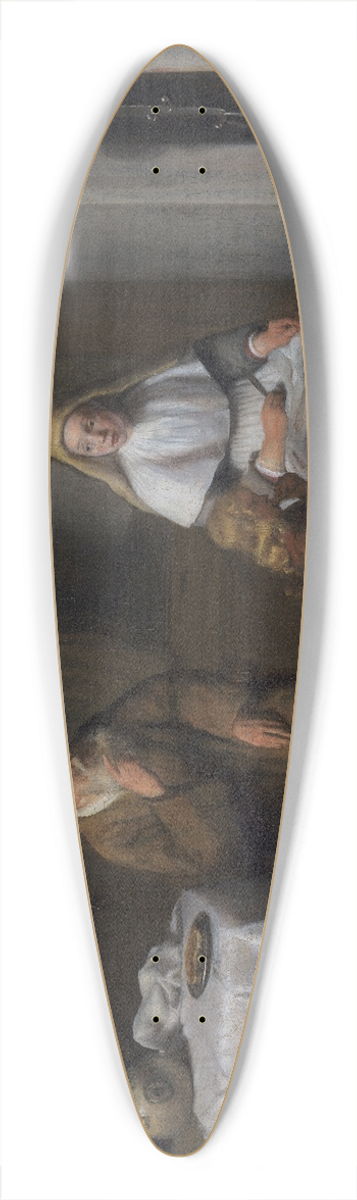 Abraham Van Dijck - The Prophet Elijah with the Widow of Zarephath and her Son 39.3 inch art pintail longboard deck