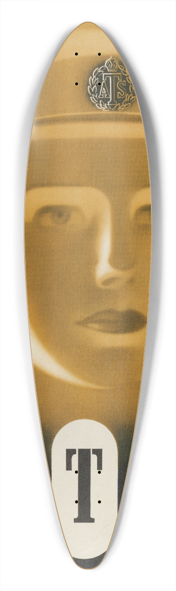 Abram Games - A.T.S. 39.3 inch art pintail longboard deck