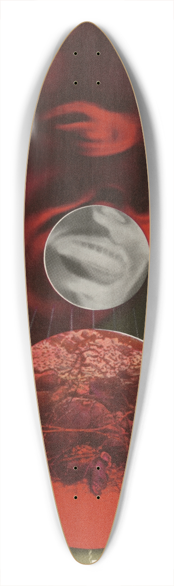 Abram Games - He Talked  They Died 39.3 inch art pintail longboard deck