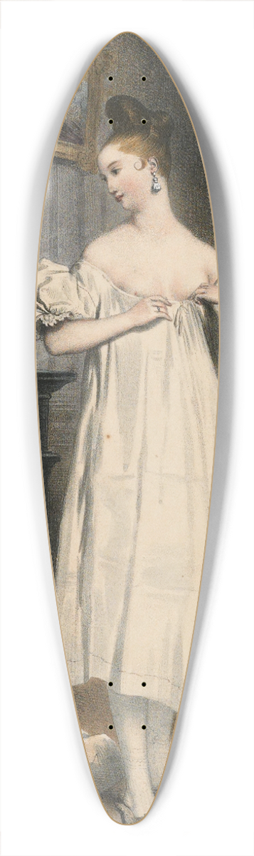 Achille Devria - Portrait from Galerie Fashionable 2 39.3 inch art pintail longboard deck