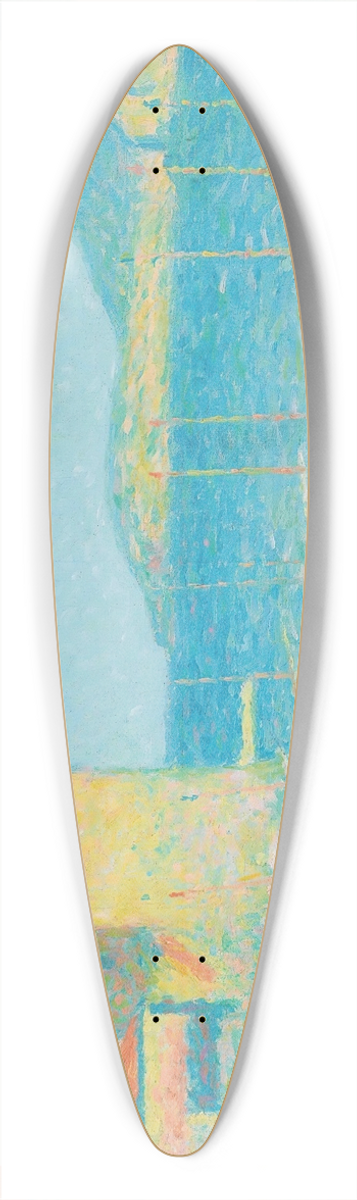 Achille Laug - Le Port De Collioure 39.3 inch art pintail longboard deck