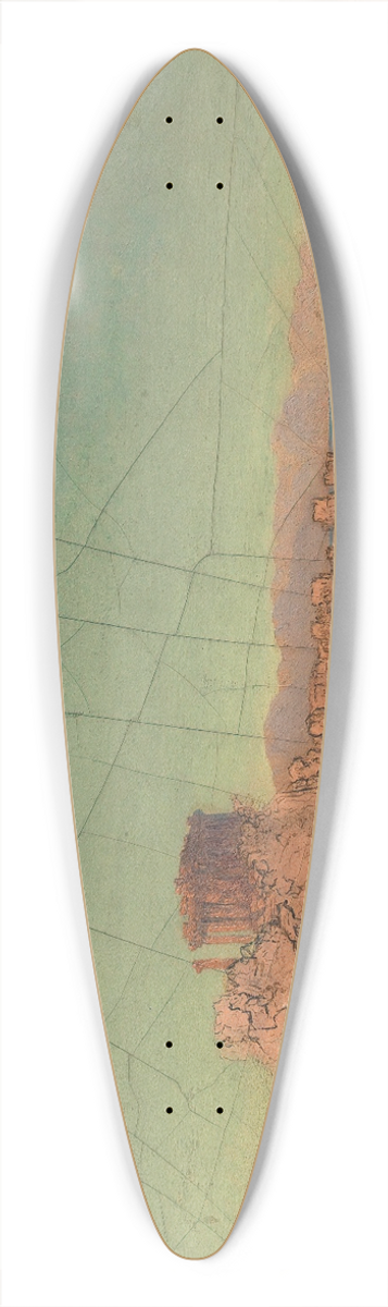 Adalbert Stifter - Griechische Tempelruinen 39.3 inch art pintail longboard deck