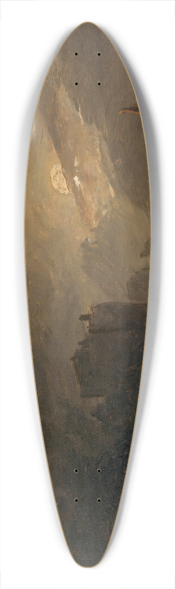 Adalbert Stifter - Seestck bei Mondbeleuchtung 39.3 inch art pintail longboard deck