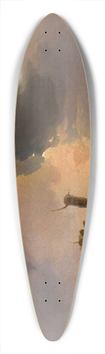 Adalbert Stifter - Westungarische Landschaft  Blick vom Leithagebirge 39.3 inch art pintail longboard deck