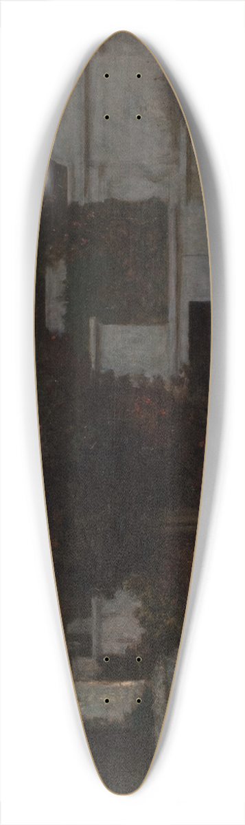 Adam Chmielowski - Italian Cemetery at Dusk 39.3 inch art pintail longboard deck