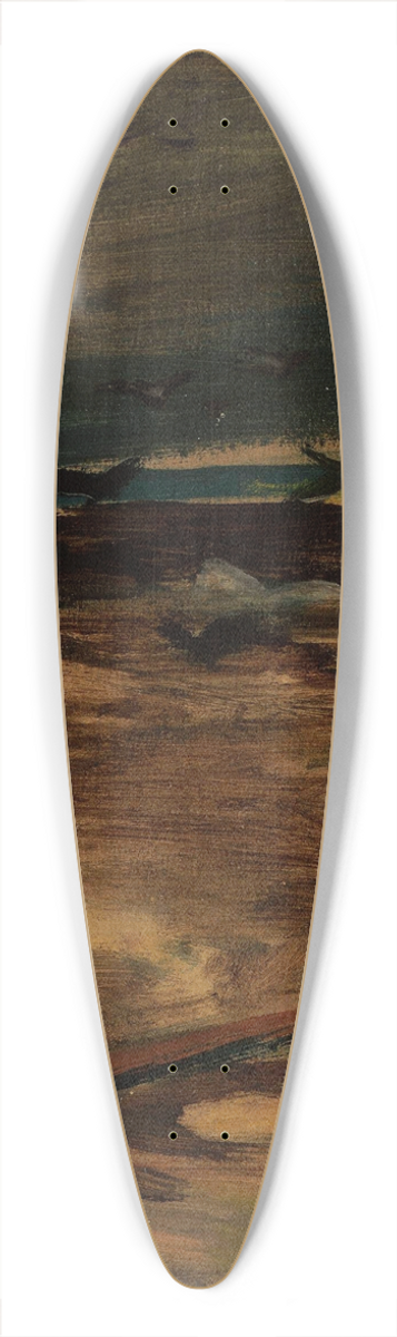 Adam Chmielowski - Pestilence, section of the triptych Disaster, sketch 39.3 inch art pintail longboard deck