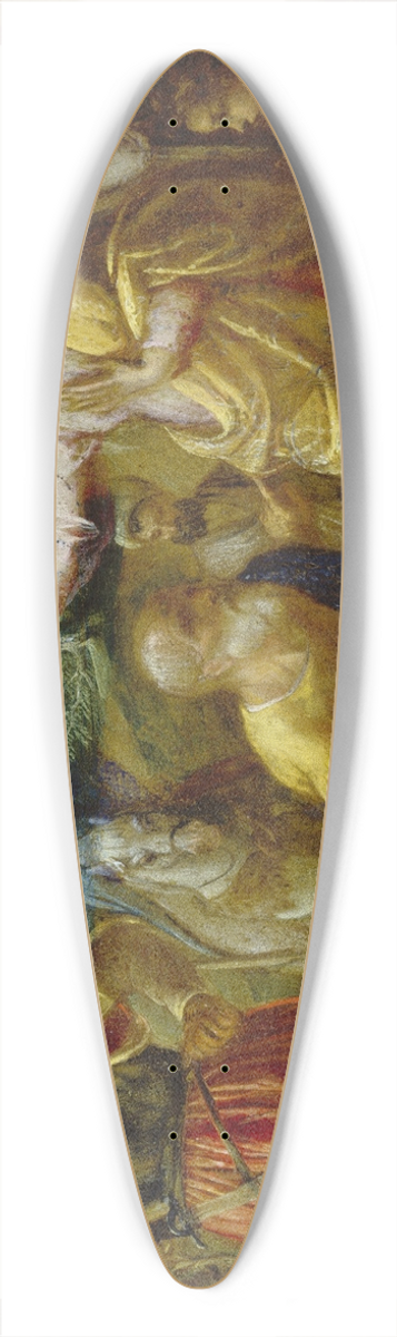 Adam Elsheimer - The Questioning of the Jew 39.3 inch art pintail longboard deck