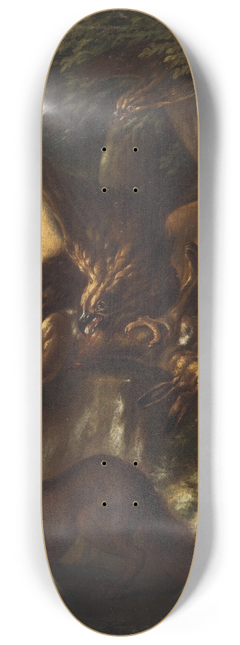 Baldassarre De Caro - An eagle and its pray 8.25 inch art skate deck