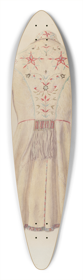 Adele Brooks - Deer Skin Coat 39.3 inch art pintail longboard deck