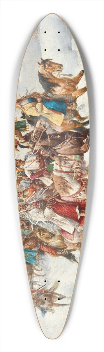 Adolf Baumgartner-Stoiloff - Wedding Procession in a Winter Landscape 39.3 inch art pintail longboard deck