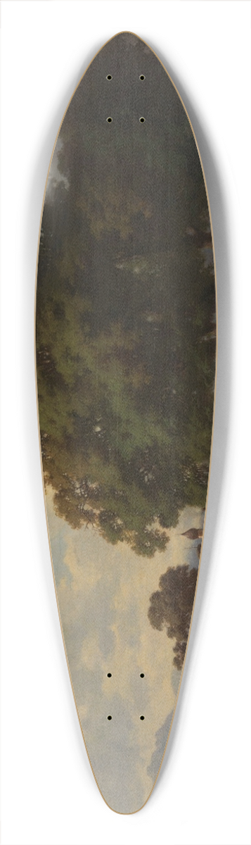 Adolf Heinrich Lier - Untitled 39.3 inch art pintail longboard deck