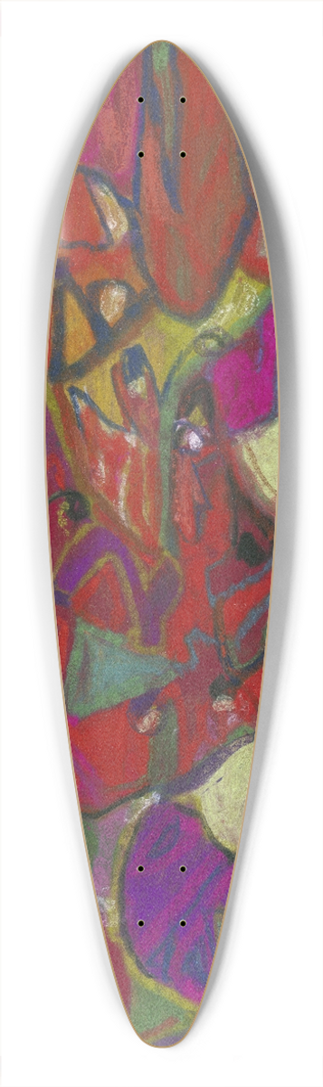 Adolf Hlzel - Abstrakte Komposition, Hochformat 39.3 inch art pintail longboard deck