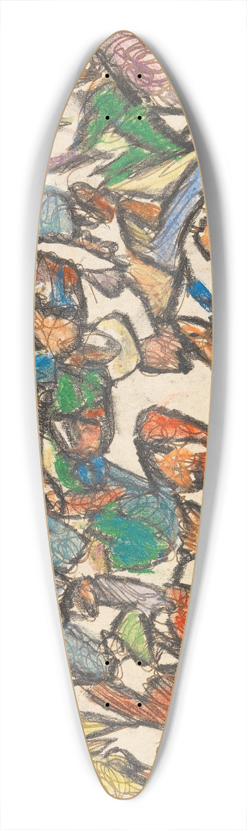Adolf Hlzel - Lichter Dschungel 39.3 inch art pintail longboard deck