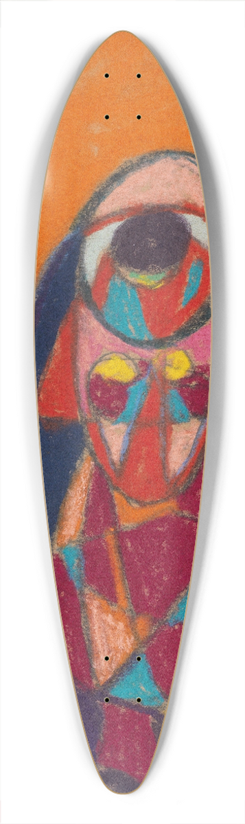 Adolf Hlzel - Ohne Titel 39.3 inch art pintail longboard deck