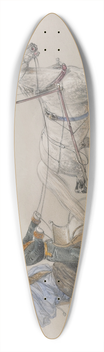 Adolf Jossifowitsch Charlemagne - A sleigh ride 39.3 inch art pintail longboard deck