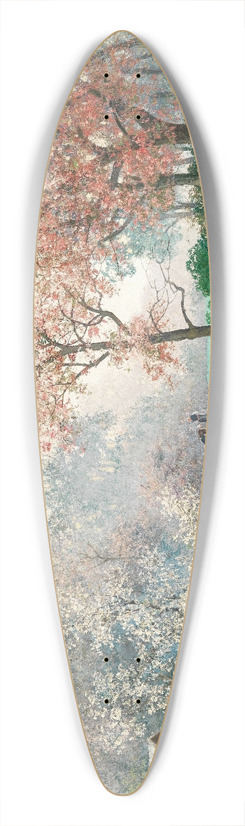 Adolf Kaufmann - Unter blhenden Bumen 39.3 inch art pintail longboard deck