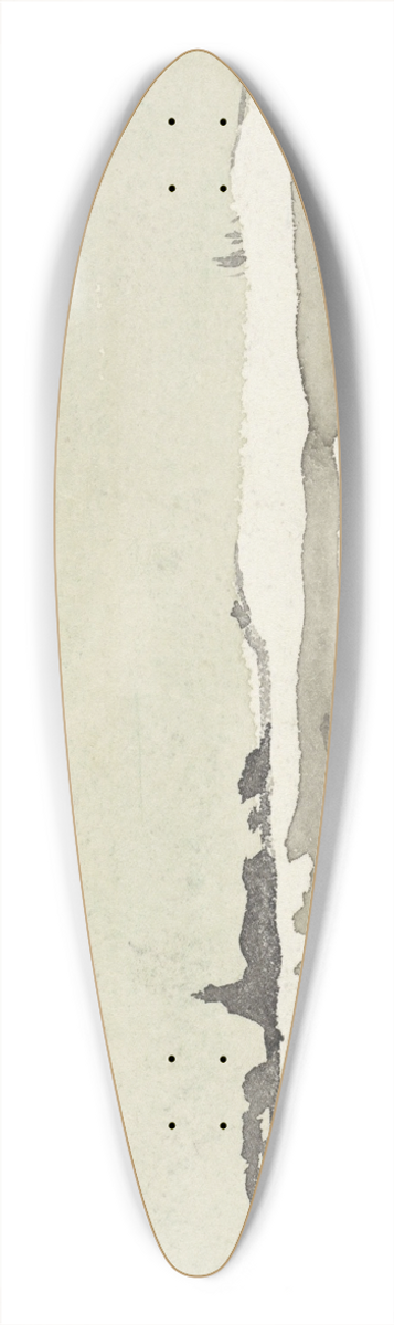 Adolf le Comte - Winterlandschap met kerkje in het verschiet 39.3 inch art pintail longboard deck