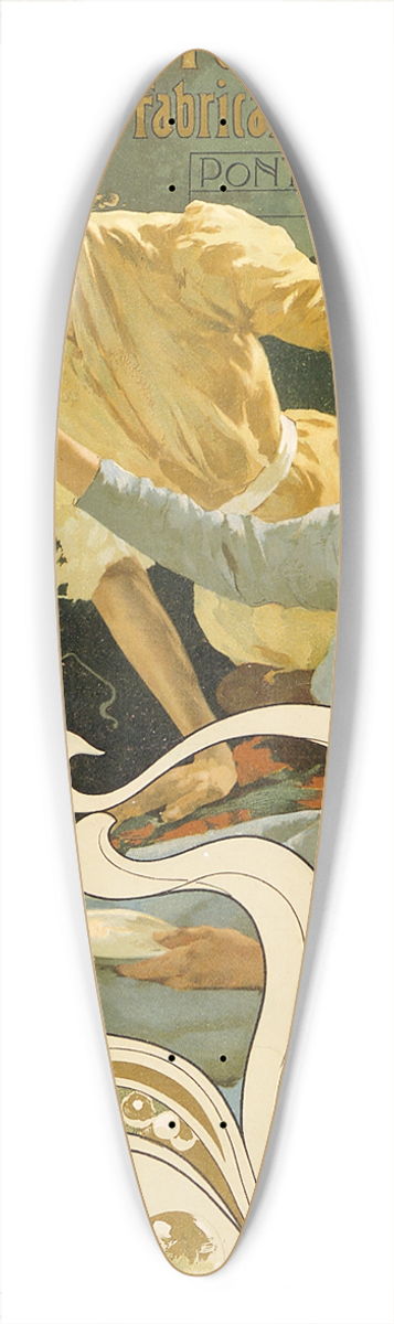 Adolfo Hohenstein - Chiozza e Turchi, fabricants de savons, Pontelagoscuro, Italie 39.3 inch art pintail longboard deck