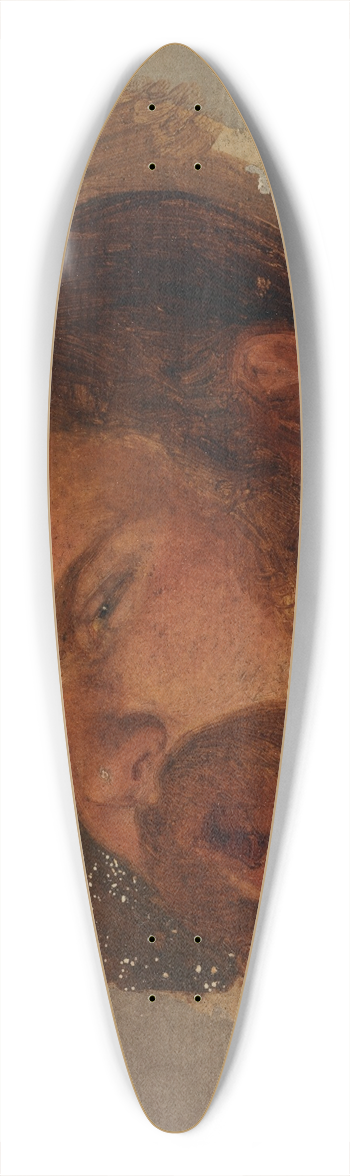 Adolf Schrdter  - Studie eines zurckgeneigten Mnnerkopfes 39.3 inch art pintail longboard deck