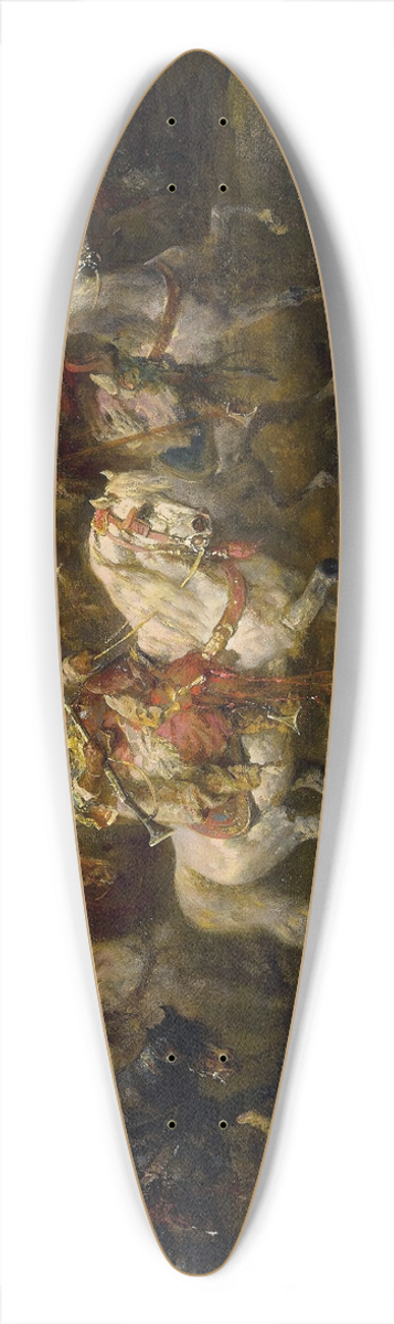 Adolf Schreyer - Arabian Horseman 39.3 inch art pintail longboard deck