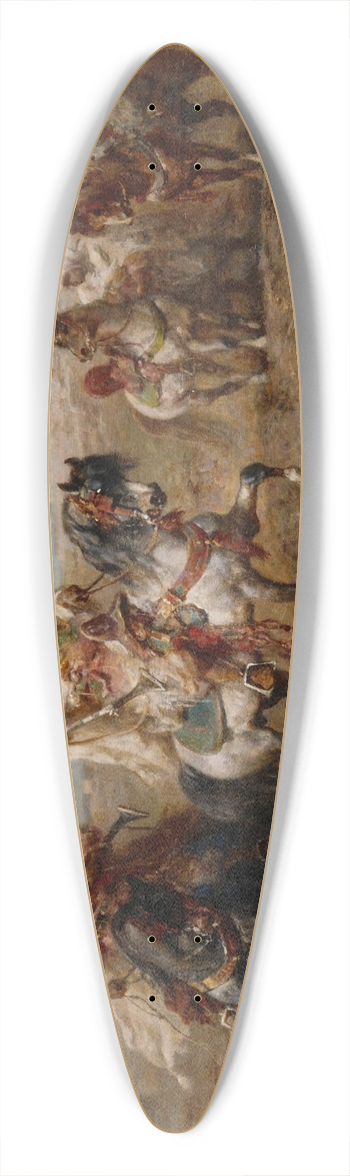 Adolf Schreyer - Arabs on Horseback 39.3 inch art pintail longboard deck